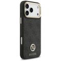 Puzdro Guess 4G Srtass Logo & Big Strap Metal Buttons MagSafe pre iPhone 17 Pro Max čierne