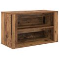 vidaXL Regál na topánky 75 x 35 x 45 cm Kompozitné drevo Staré drevo