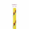 vidaXL Lodné lano žlté 5 mm 25 m polypropylén