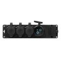 ORNO OR-AE-13167 zásuvka odolná gumená, 4x 230V, IP44