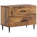 vidaXL Nočný stolík Staré drevo 62 x 34,5 x 47,5 cm Kompozitné drevo