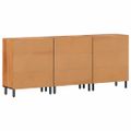 vidaXL Bočné skrinky 3 ks 60x33x75 cm masívne akáciové drevo