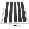 vidaXL Plotový panel WPC 180x105 cm čierny