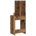 vidaXL Toaletný stolík Staré drevo 50 x 41 x 135 cm Kompozitné drevo