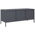 vidaXL TV skrinka antracit 101,5x39x43,5 cm oceľ valcovaná za studena
