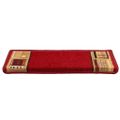 vidaXL Nášľapy na schody samolepiace 10 ks 65x21x4 cm červené