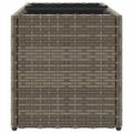 vidaXL Záhradné kvetináče 2 nádoby 2 ks sivé 72x30x32 cm polyratan