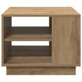 vidaXL Konferenčný stolík dub artisan 55x55x42 cm kompozitné drevo