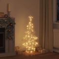 vidaXL Vianočný stromček 120 LED Teplá biela 120,5 cm PET