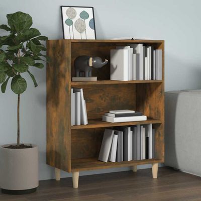 vidaXL Komoda dymový dub 69,5x32,5x90 cm spracované drevo