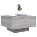 vidaXL Konferenčný stolík sivý sonoma 55x55x31 cm kompozitné drevo