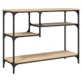 vidaXL Konzolový stolík s policami dub sonoma 100x35x75 cm