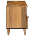 vidaXL TV skrinka Prírodná 100 x 33 x 46 cm Masívne mango drevo