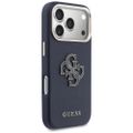 Guess HC PU FW RESIN LOGO BLUE puzdro pre iPhone 17 Pro 6,3"