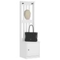 vidaXL Halový strom SANDNES biela 45x40x159,5 cm masívna borovica