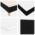 vidaXL Posteľ s pružinovým rámom s vankúšom Čierna 140 x 190 cm látka