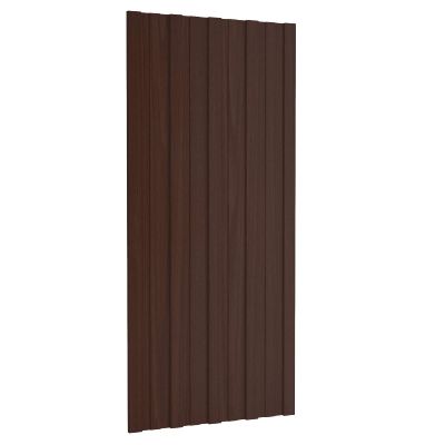 vidaXL Strešný panel 12 pcs Hnedá 100 x 45 cm Pozinkovaná oceľ