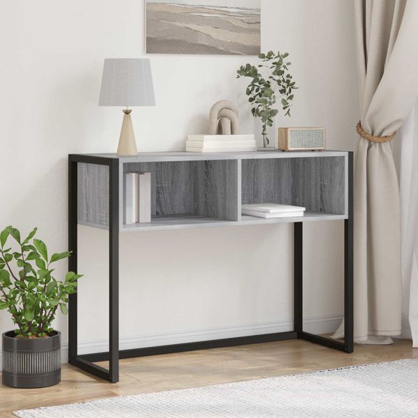 vidaXL Koncový stôl Sivý Sonoma 100 x 36 x 75 cm Kompozitné drevo