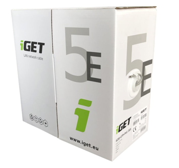 Sieťový kábel iGET CAT5E UTP PVC Eca 305m/box Sieťový kabel iGET CAT5E UTP PVC Eca 305m/box