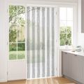 vidaXL Záves proti hmyzu z chenille Šedý a biely 100 x 230 cm 100% PP