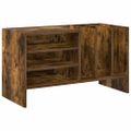 vidaXL Skrinka na gramofónové platne Dymová dub 78,5 x 35 x 45 cm
