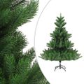 vidaXL Umelý vianočný stromček jedľa Nordmann LED a gule zelený 240 cm