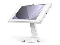 Montážna sada (kryt, stojan) - pre tablet - uzamykateľný - kovový rám - biela - veľkosť obrazovky: 11" - na stôl, montáž na stenu - pre Samsung Galaxy Tab A9+