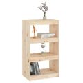 vidaXL Knižnica/deliaca stena 60x30x103,5 cm masívna borovica