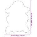 vidaXL Ovčia koža krémová (60-70)x(90-100) cm