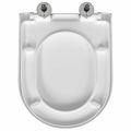 vidaXL WC sedadlo Nastaviteľné Biela 48 x 36,5 x 4,5 cm Polypropylén