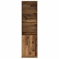 vidaXL Vysoká skrinka staré drevo 50x35x180 cm kompozitné drevo