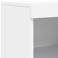 vidaXL Komoda s LED svetlami biela 162x37x100 cm