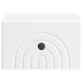 vidaXL Nástenná nočná skrinka Biela 33 x 34,5 x 20 cm Kompozitné drevo