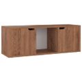 vidaXL TV skrinka, hnedý dub 88,5x27,5x30,5 cm, kompozitné drevo