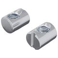 vidaXL Matica na barel 2 ks Strieborná M6 x 13 mm Železo