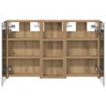 vidaXL Set kabinetov do kúpeľne 3 ks 80 x 10,5 x 50 cm