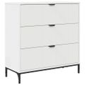vidaXL Servírovacia skriňa Biela 79,5 x 33 x 82 cm Kompozitné drevo