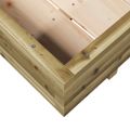 vidaXL Záhradný kvetináč 110x110x26,5 cm impregnovaná borovica