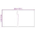 vidaXL Balkónová zástena čierna 300x100 cm polyratan
