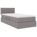 vidaXL Postel s úložným prostorem a matrací Sivohnedá 90 x 200 cm