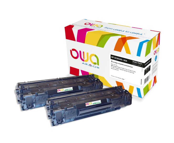 OWA Armor sada kompatibilná s HP CE285AD, 2x1600st, čierna/black