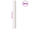vidaXL Membrána proti burine biela 2x50 m PP