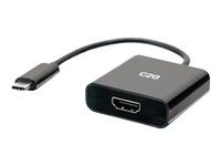 4K 60Hz - Video adaptér - USB-C s pinmi (male) do HDMI so zdierkami (female) - čierna - podporuje 4K