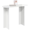 vidaXL Konzolový stôl Biela s vysokým leskom 100 x 39,5 x 75 cm