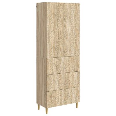 vidaXL Sada skríň 2 pcs Dub sonoma 66 x 34,5 x 90 cm Kompozitné drevo