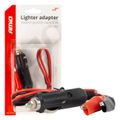Adaptér do zásuvky zapaľovača s krokodílkovým výstupom 12V 24V 60cm AMIO-03802