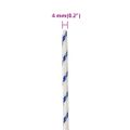vidaXL Lodné lano biele 4 mm 25 m polypropylén