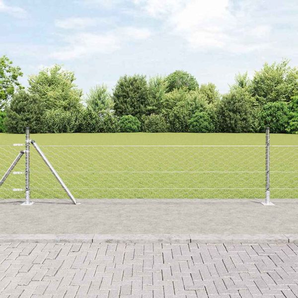 vidaXL Hexagonálne oplotenie s betónovým podstavcom 100 x 0,4 m