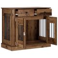 vidaXL Nábytok pre psa Staré drevo 90 x 47,5 x 80 cm Kompozitné drevo