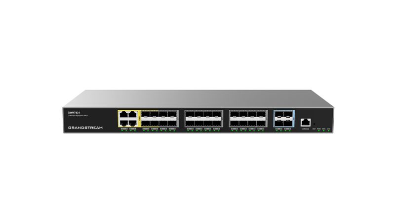 Grandstream GWN7831 Sieťový prepojovač Layer 3 spravovaný 24 SFP / 4 SFP+ / 4 GbE portov